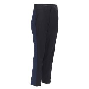 Haider Ackermann fleece wool grosgrain side cropped pants